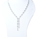 Silver Strands | Premium CZ Crystal Necklace Set