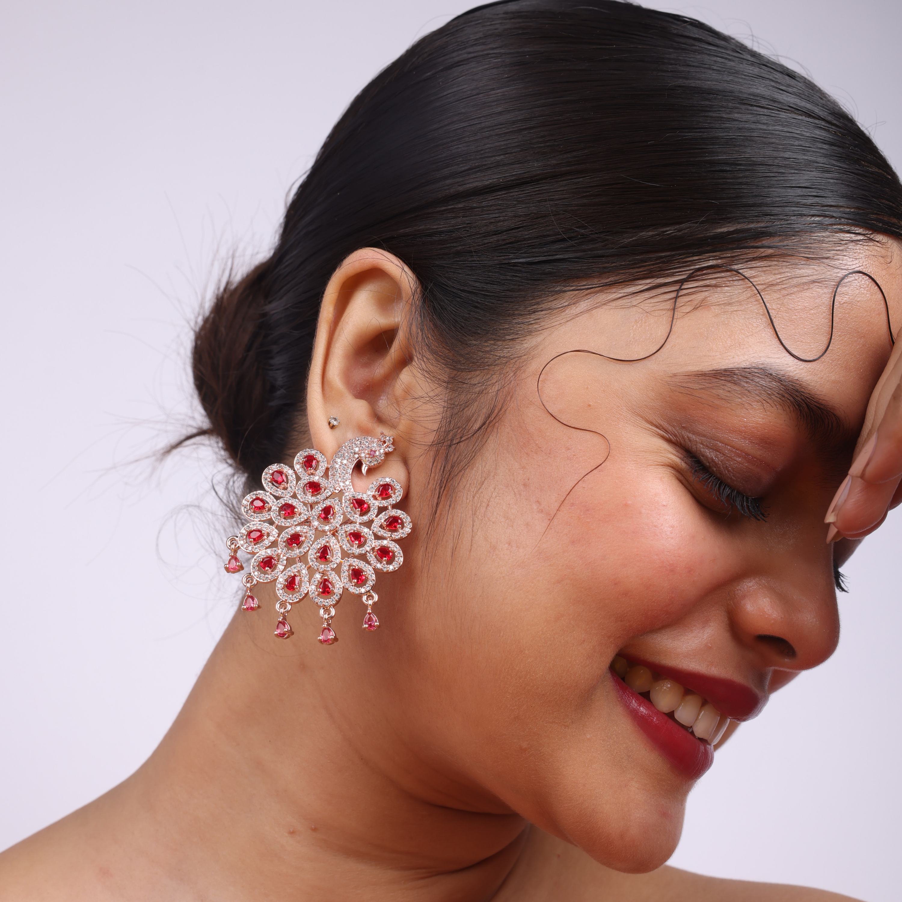 Solarion Peacock | Signature CZ Crystal Earring