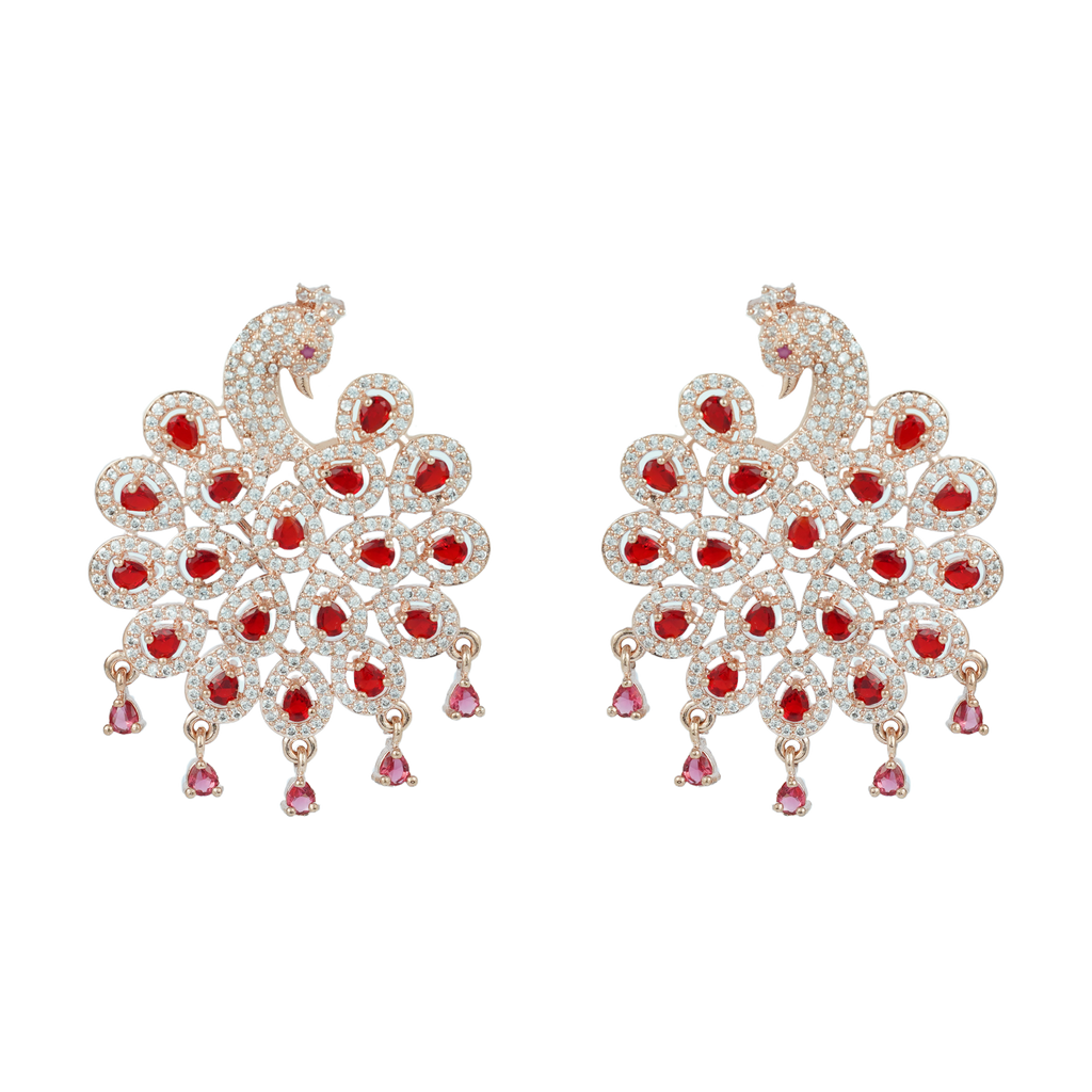 Solarion Peacock | Signature CZ Crystal Earring