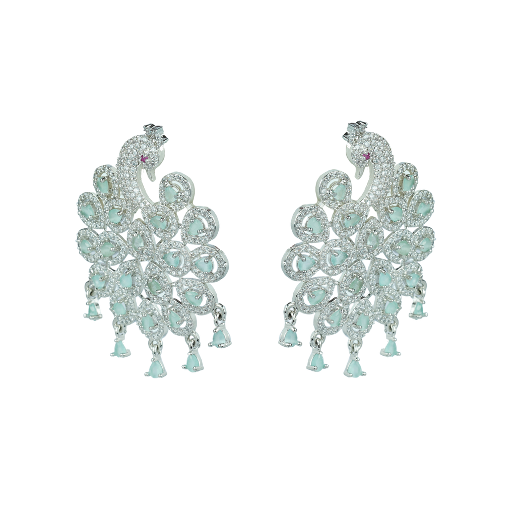 Solarion Peacock | Signature CZ Crystal Earring