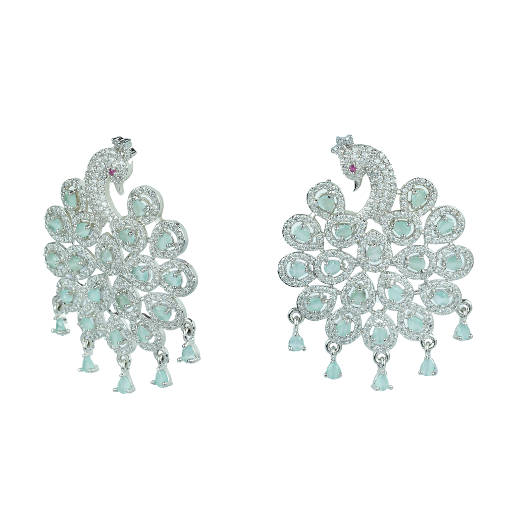Solarion Peacock | Signature CZ Crystal Earring