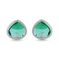 Solstice Shine | Emerald | Premium CZ Crystal Stud Earring
