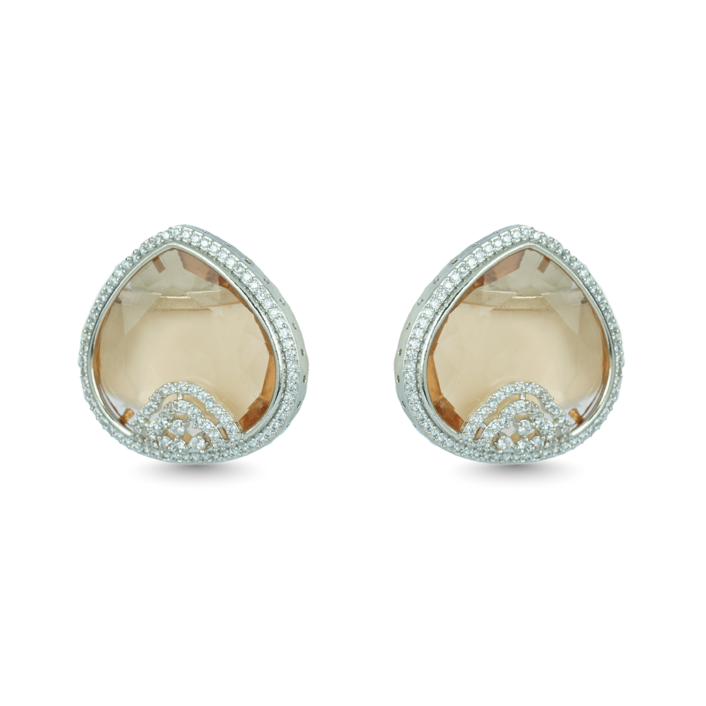 Solstice Shine | Premium CZ Crystal Stud Earring