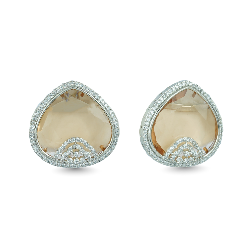 Solstice Shine | Premium CZ Crystal Stud Earring