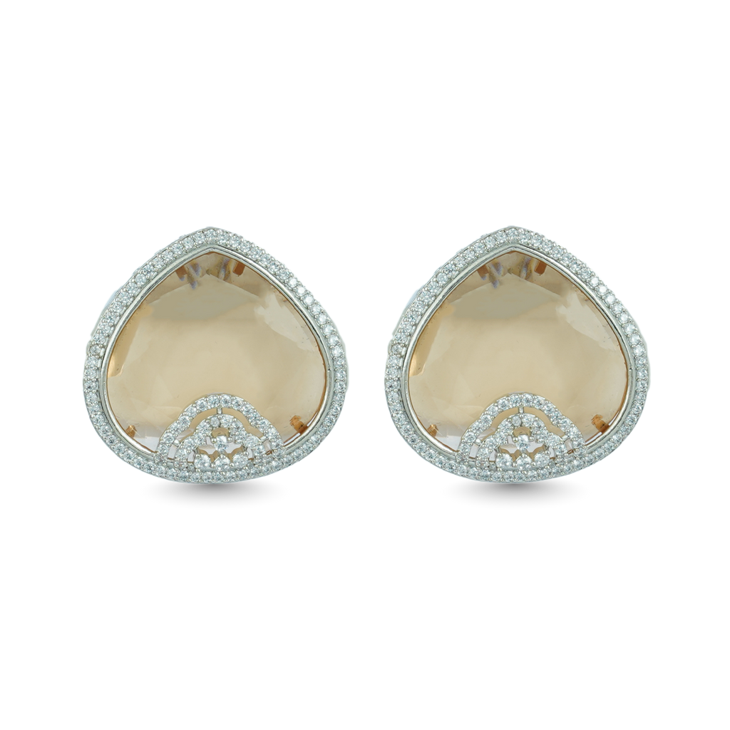 Solstice Shine | Topaz | Premium CZ Crystal Stud Earring