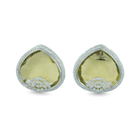 Solstice Shine | Citrine | Premium CZ Crystal Stud Earring