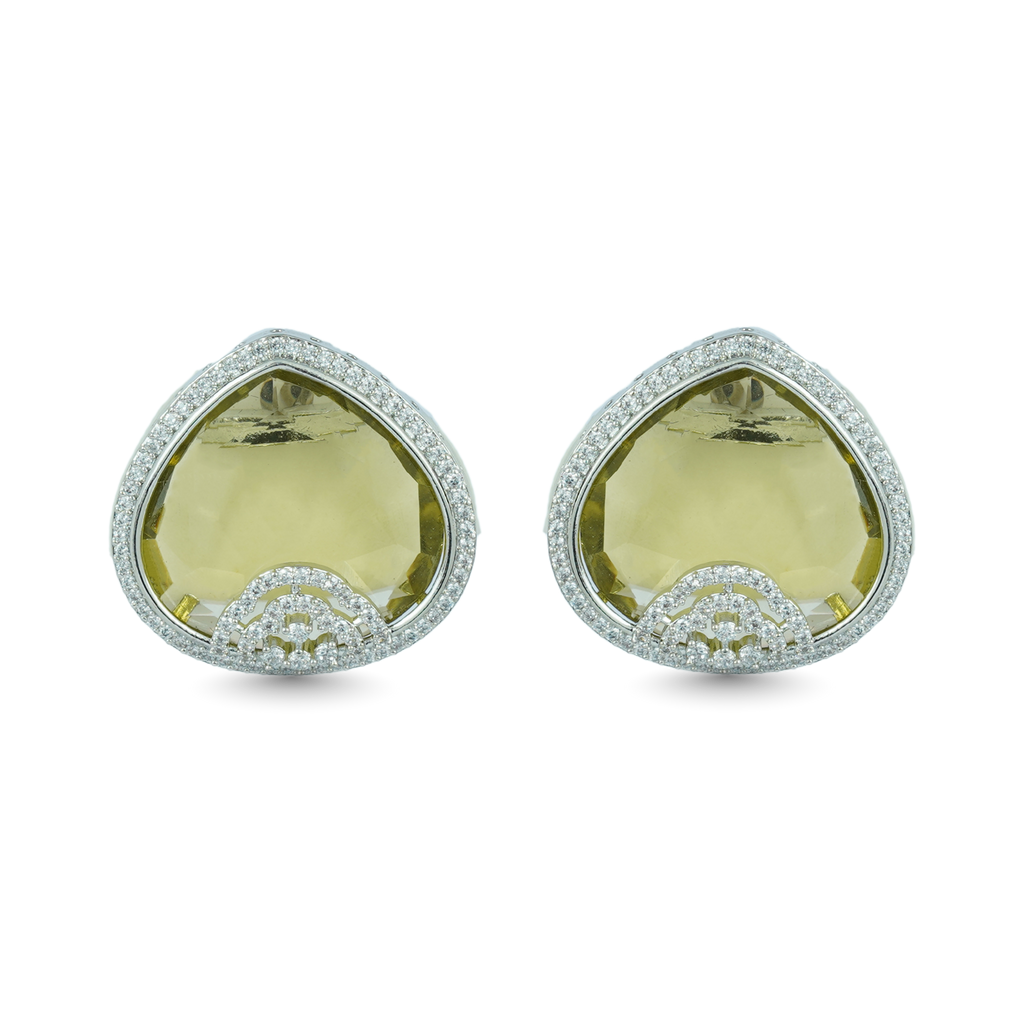 Solstice Shine | Citrine | Premium CZ Crystal Stud Earring