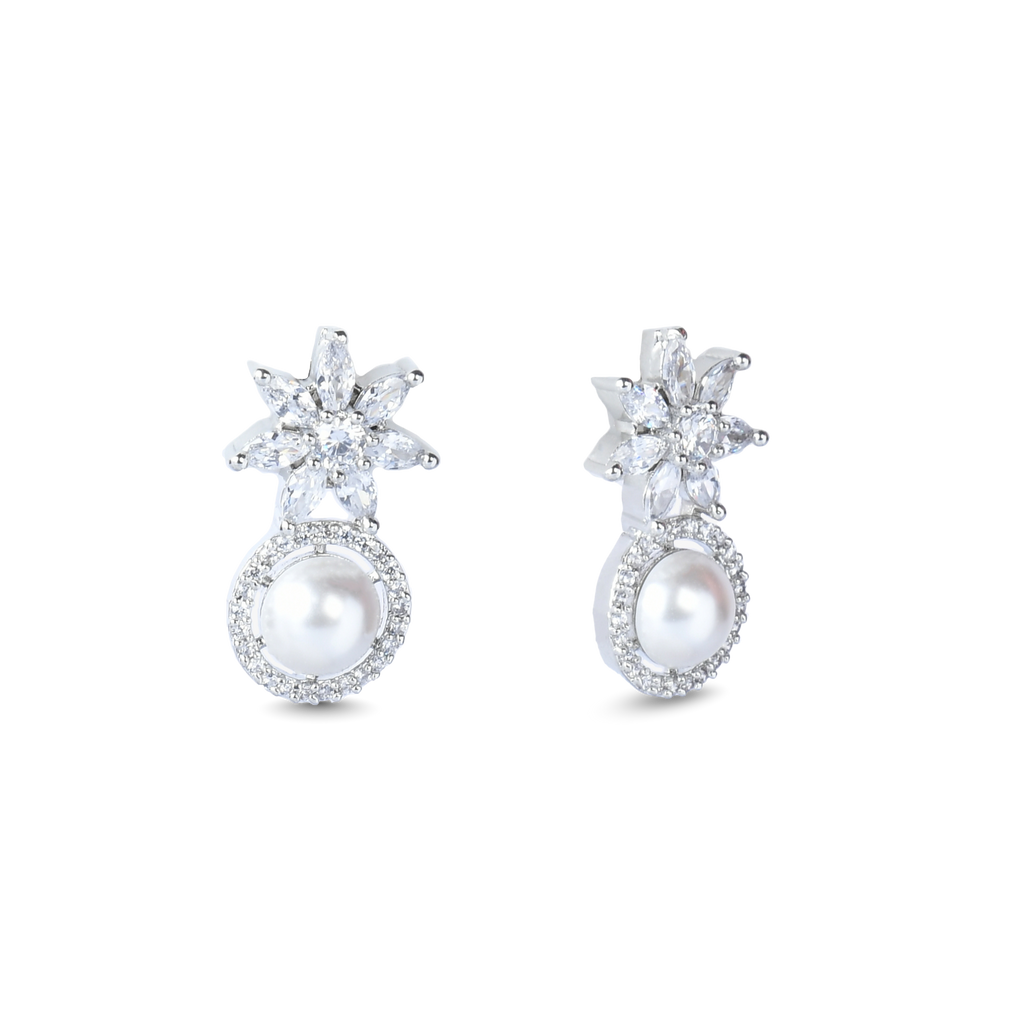 Starry Pearl | Premium CZ Crystal Earring