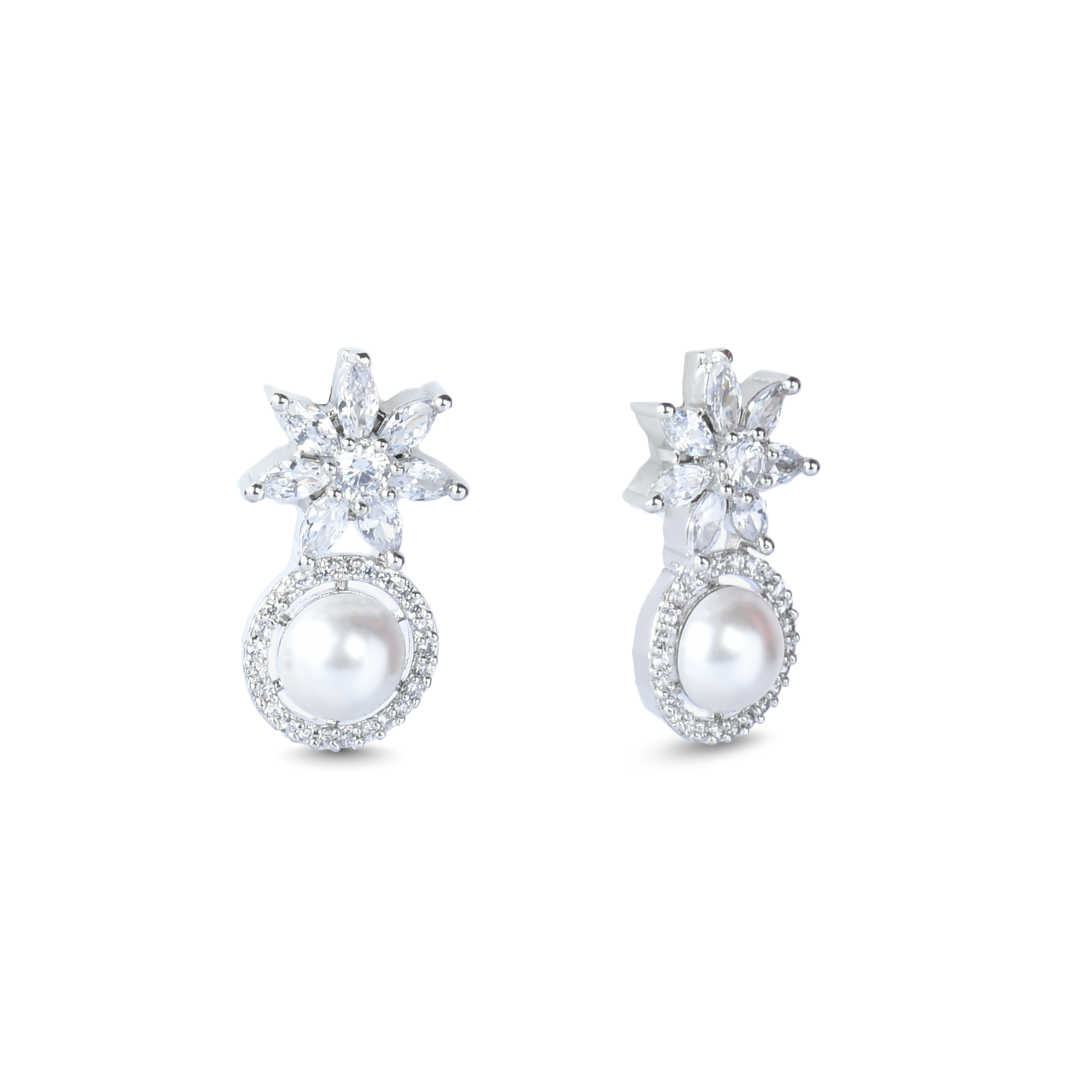 Starry Pearl | Premium CZ Crystal Earring