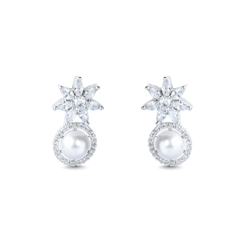 Starry Pearl | Premium CZ Crystal Earring