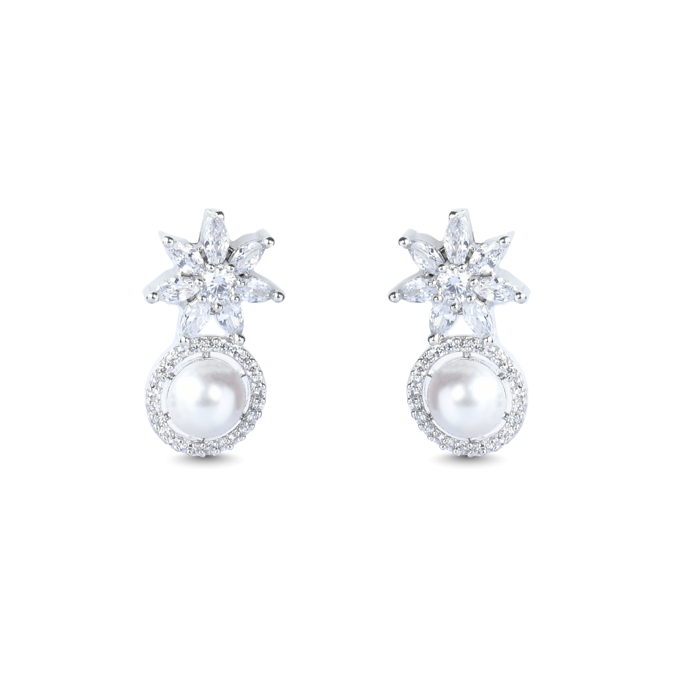 Starry Pearl | Premium CZ Crystal Earring