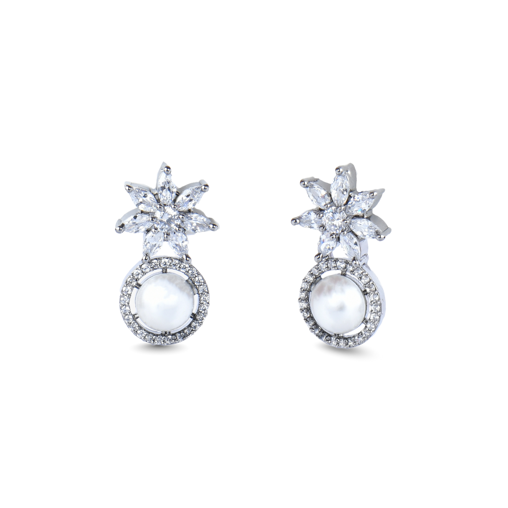 Starry Pearl | Premium CZ Crystal Earring