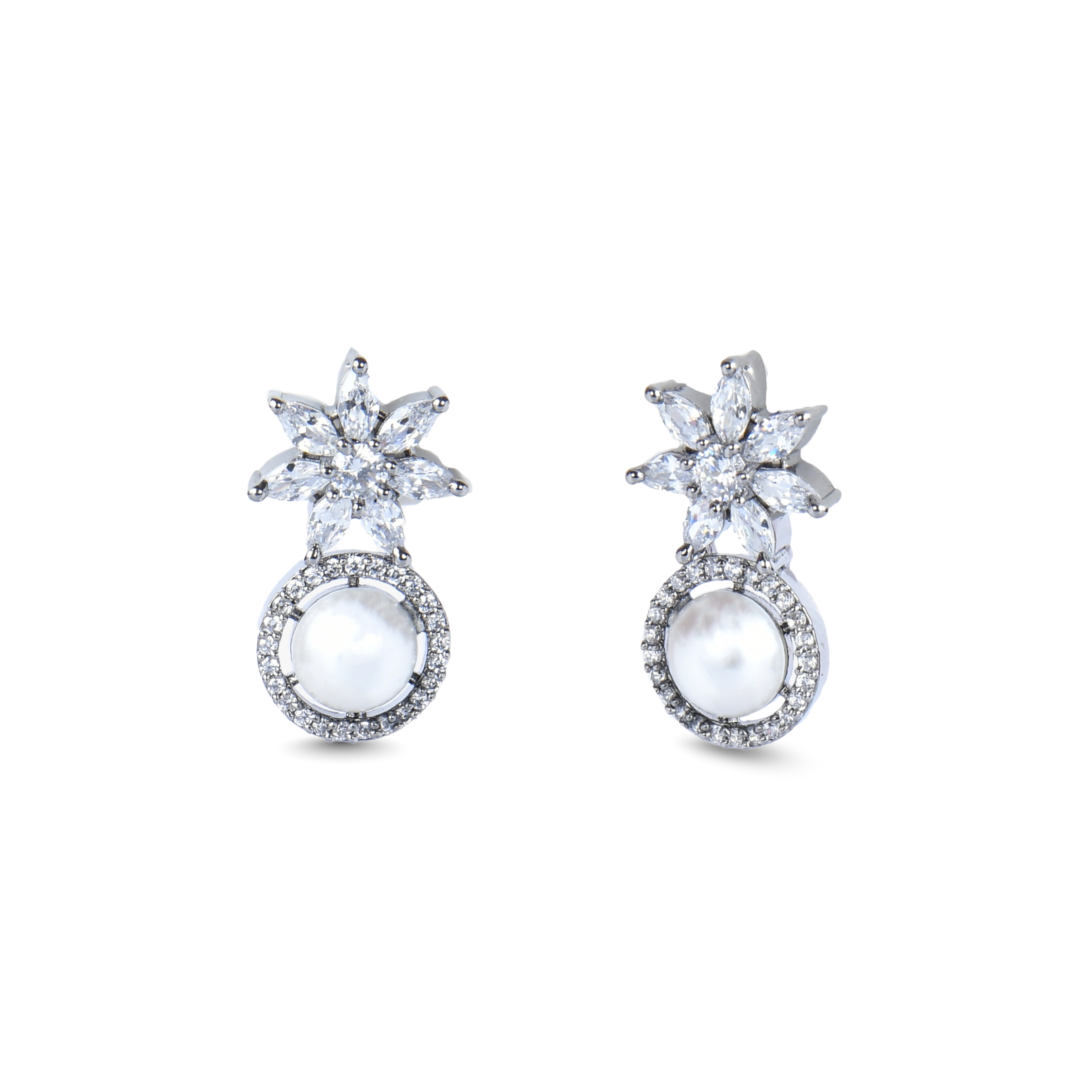 Starry Pearl | Premium CZ Crystal Earring