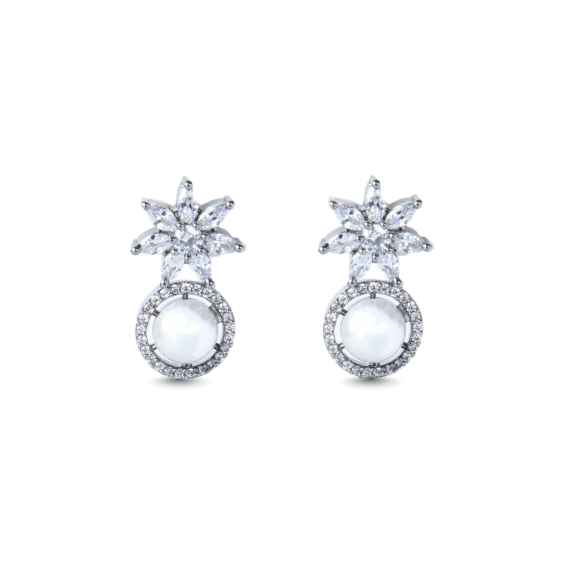 Starry Pearl | Premium CZ Crystal Earring