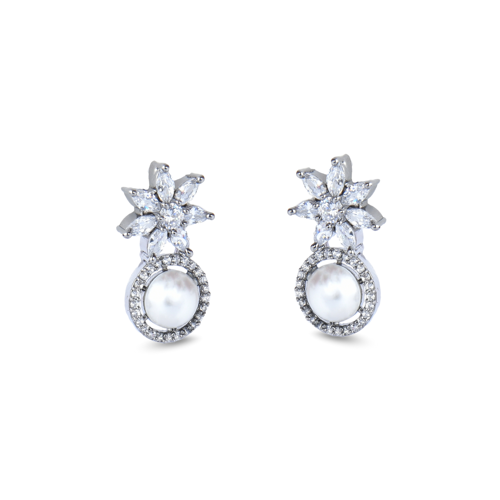 Starry Pearl | Premium CZ Crystal Earring