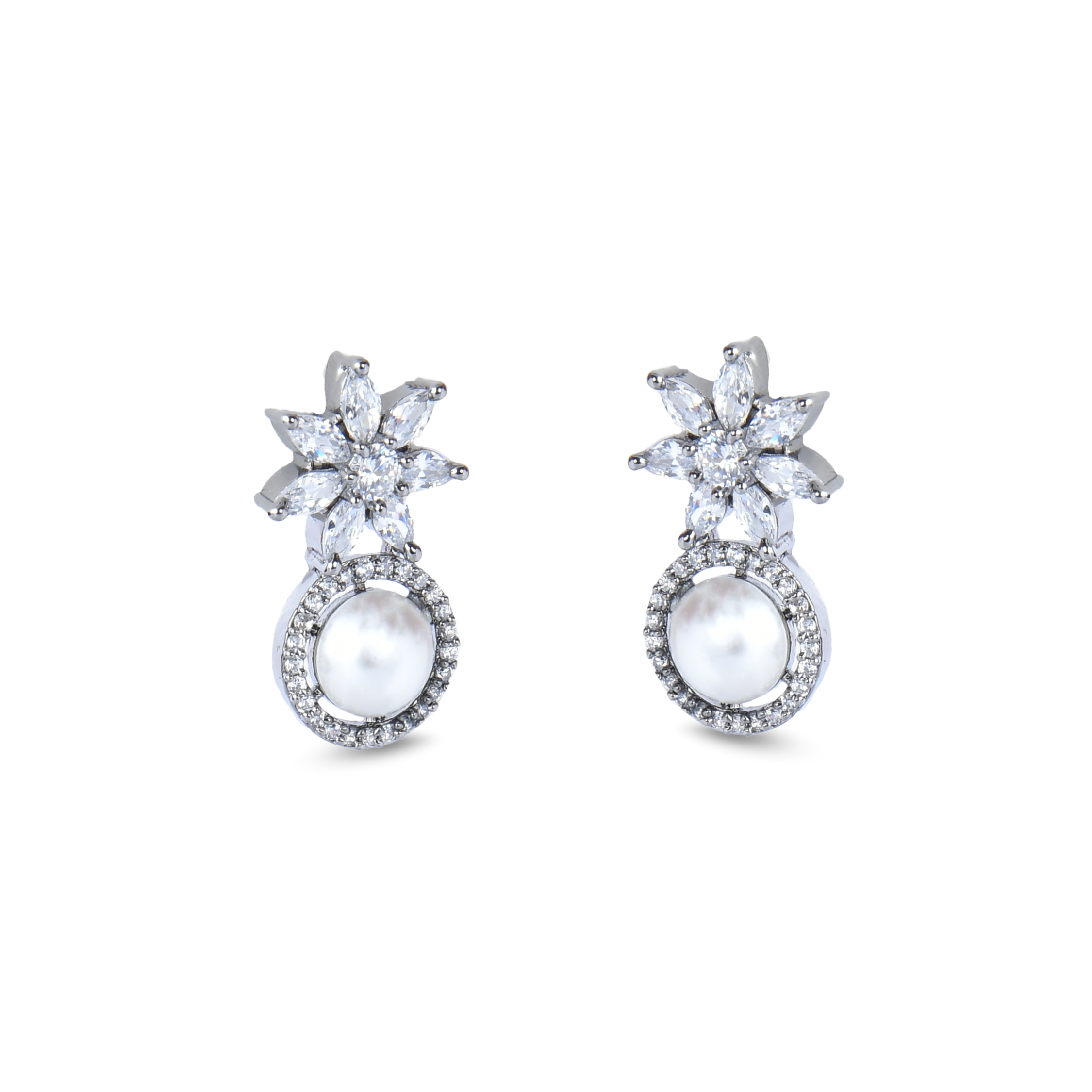 Starry Pearl | Premium CZ Crystal Earring