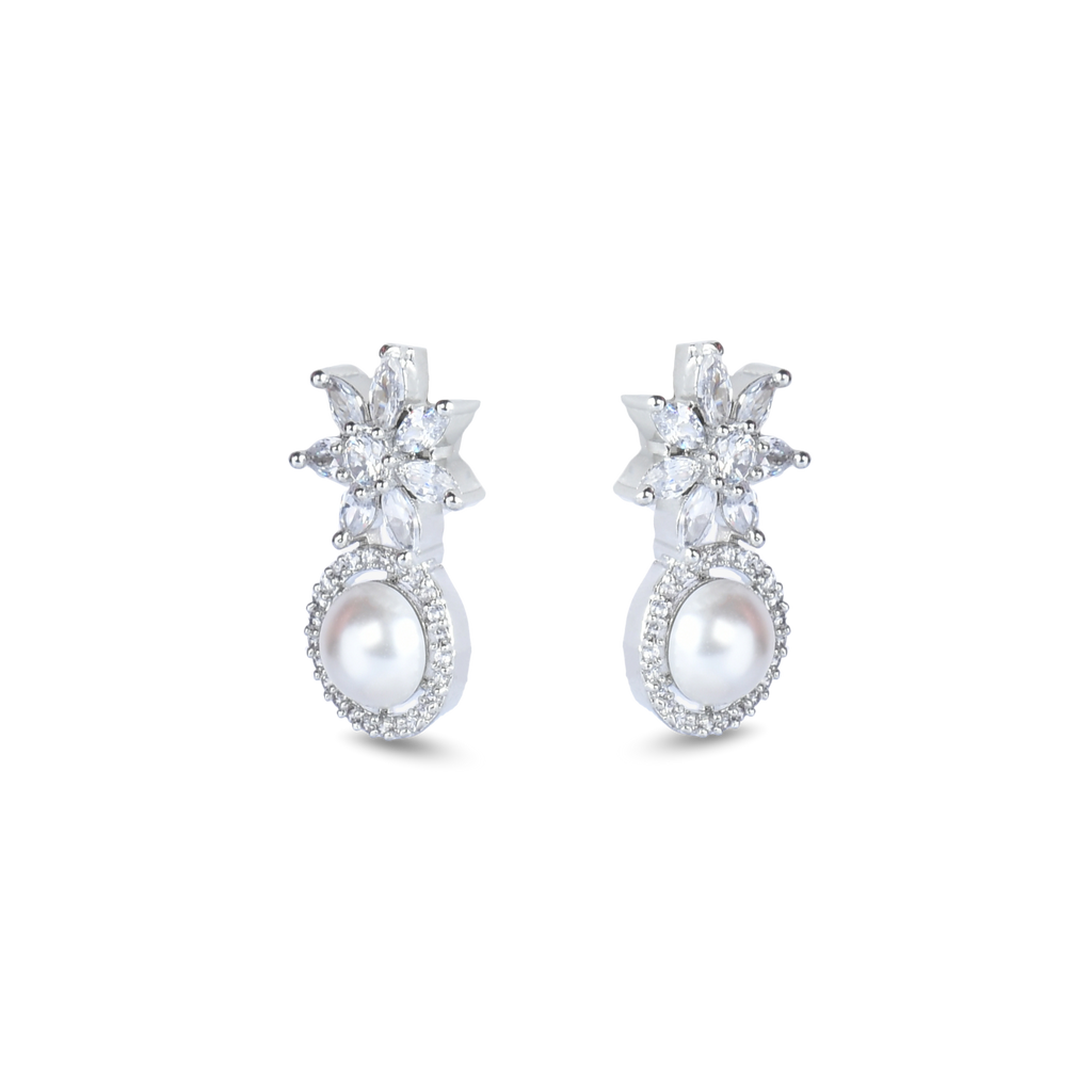Starry Pearl | Premium CZ Crystal Earring
