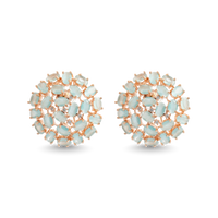 Sunburst Splendour | Aquamarine | Luxury CZ Crystal Earring