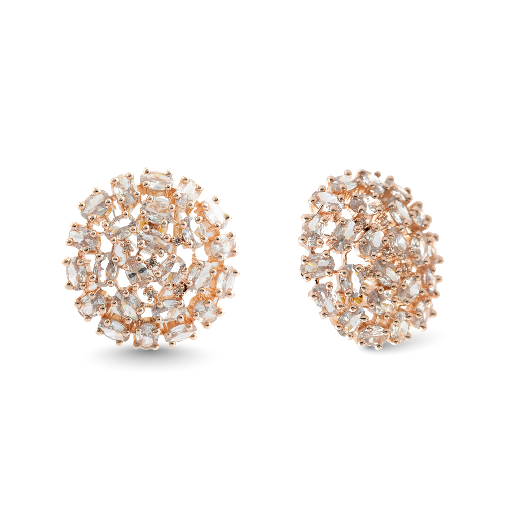 Sunburst Splendour | Luxury CZ Crystal Earring