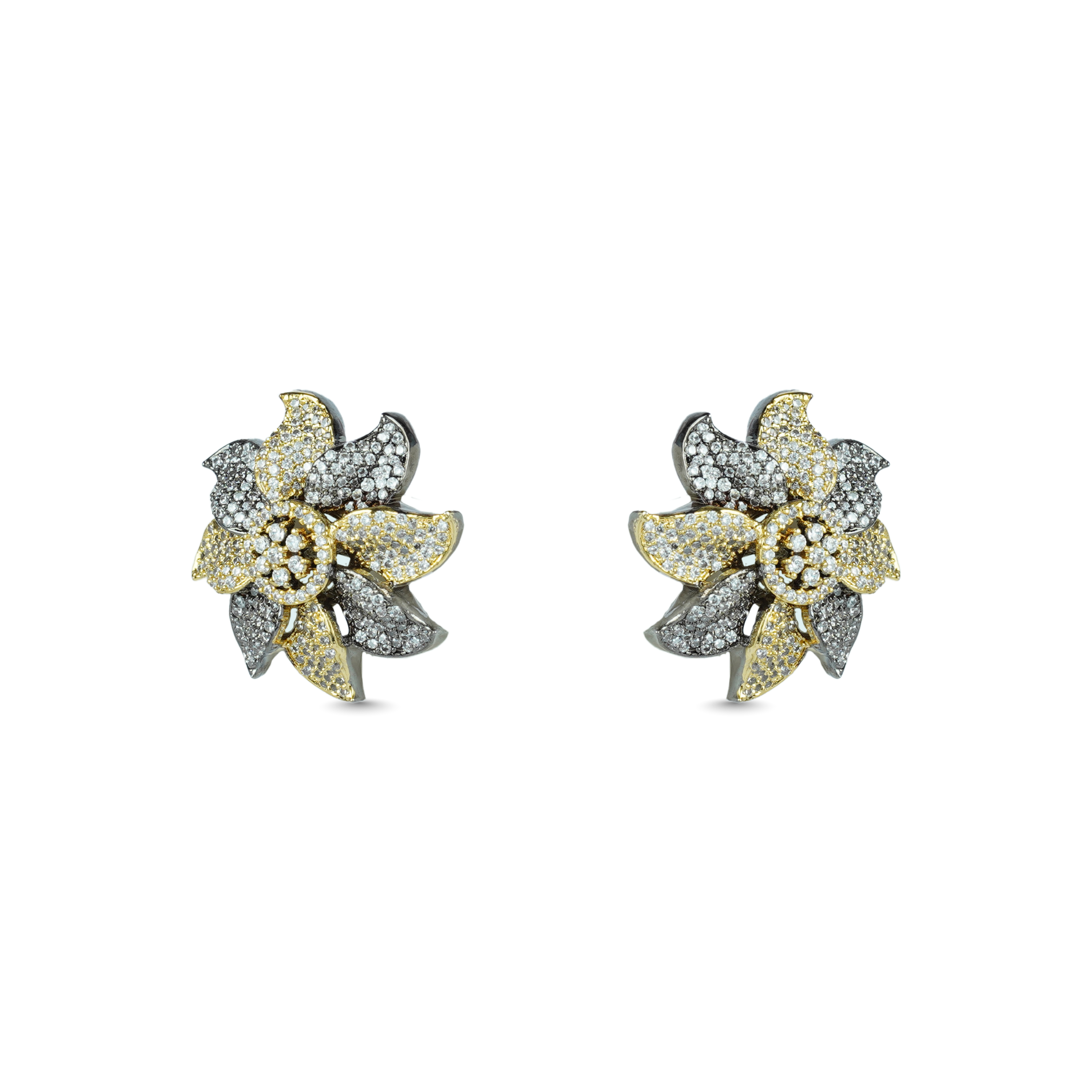 Sunflower Marvel | Premium CZ Crystal Earrings