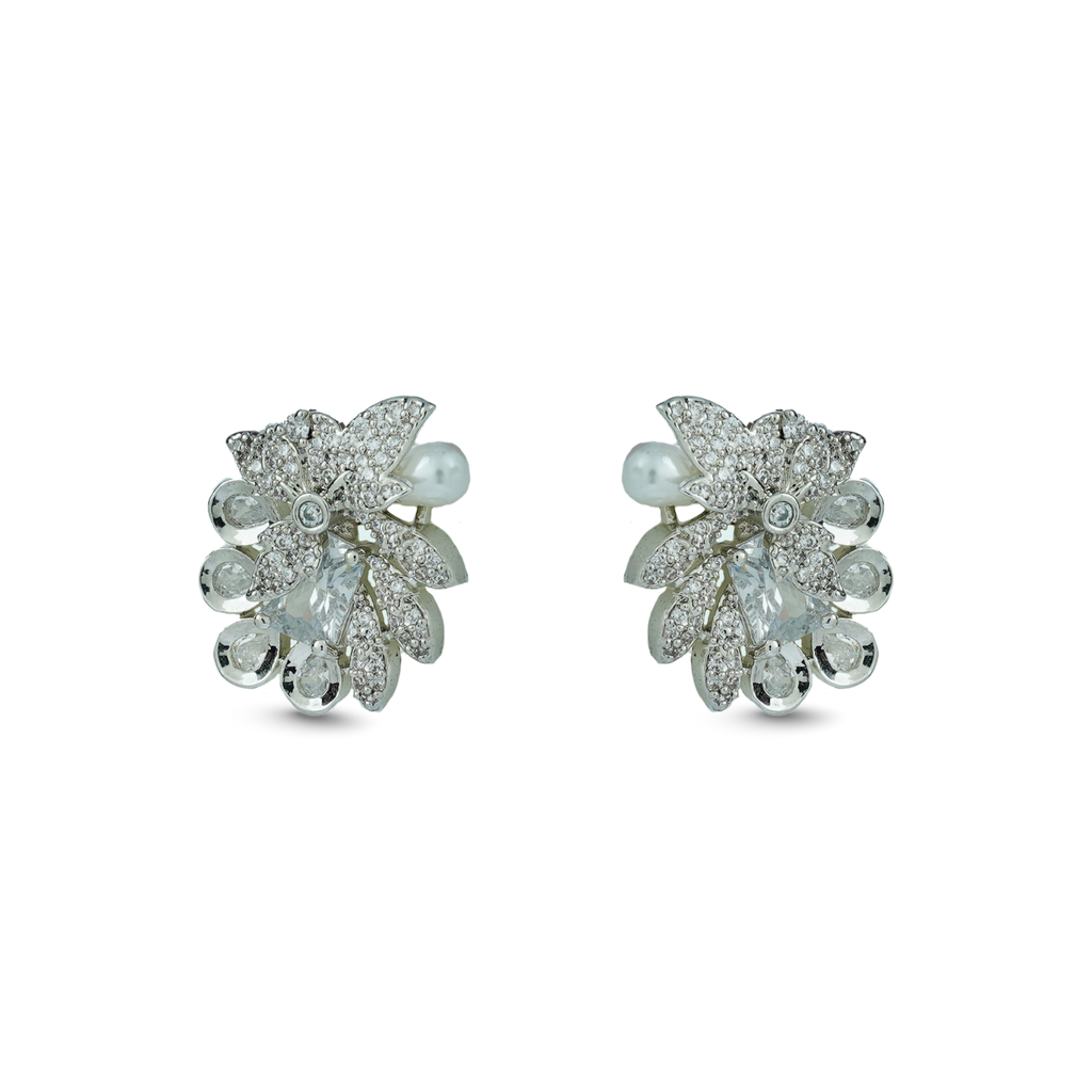 Orlane | White | Premium CZ Crystal Earrings