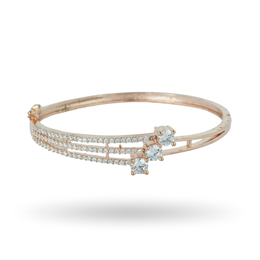 Trinity | Rose Rhapsody | Premium CZ Crystal Bracelet