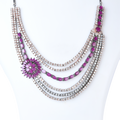 The Jewel Jest | Premium CZ Crystal Matinee Necklace Set