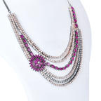 The Jewel Jest | Premium CZ Crystal Matinee Necklace Set
