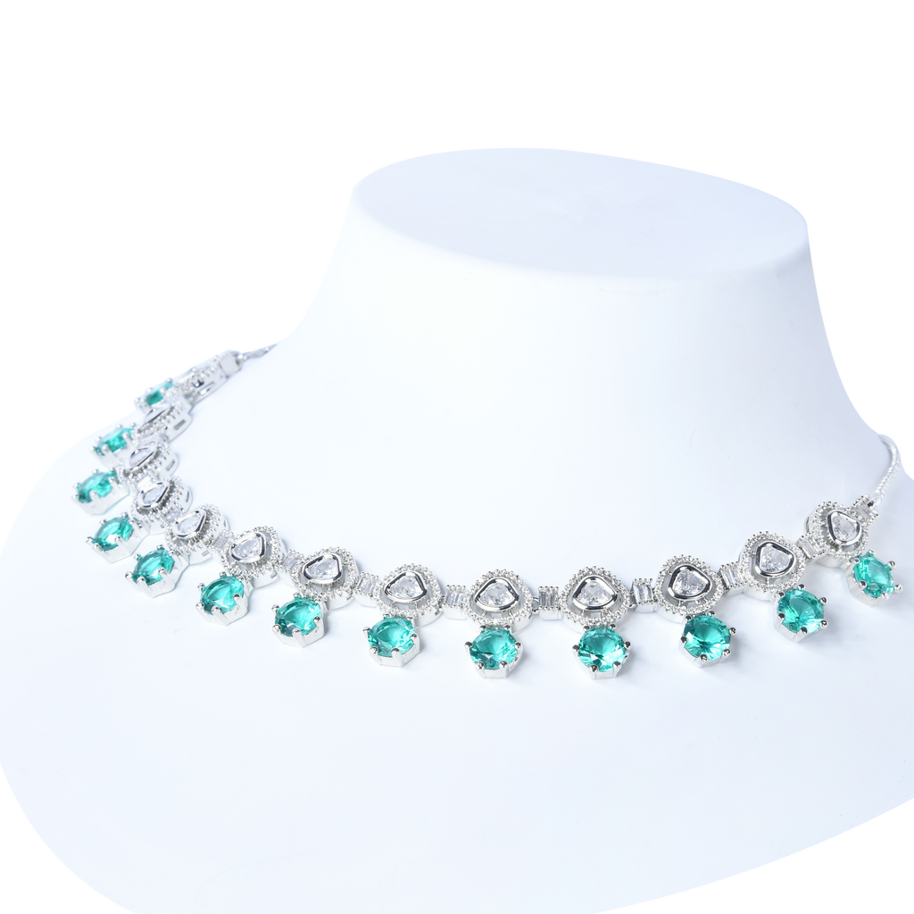 The Modest Decode | Signature CZ Crystal Necklace Set.