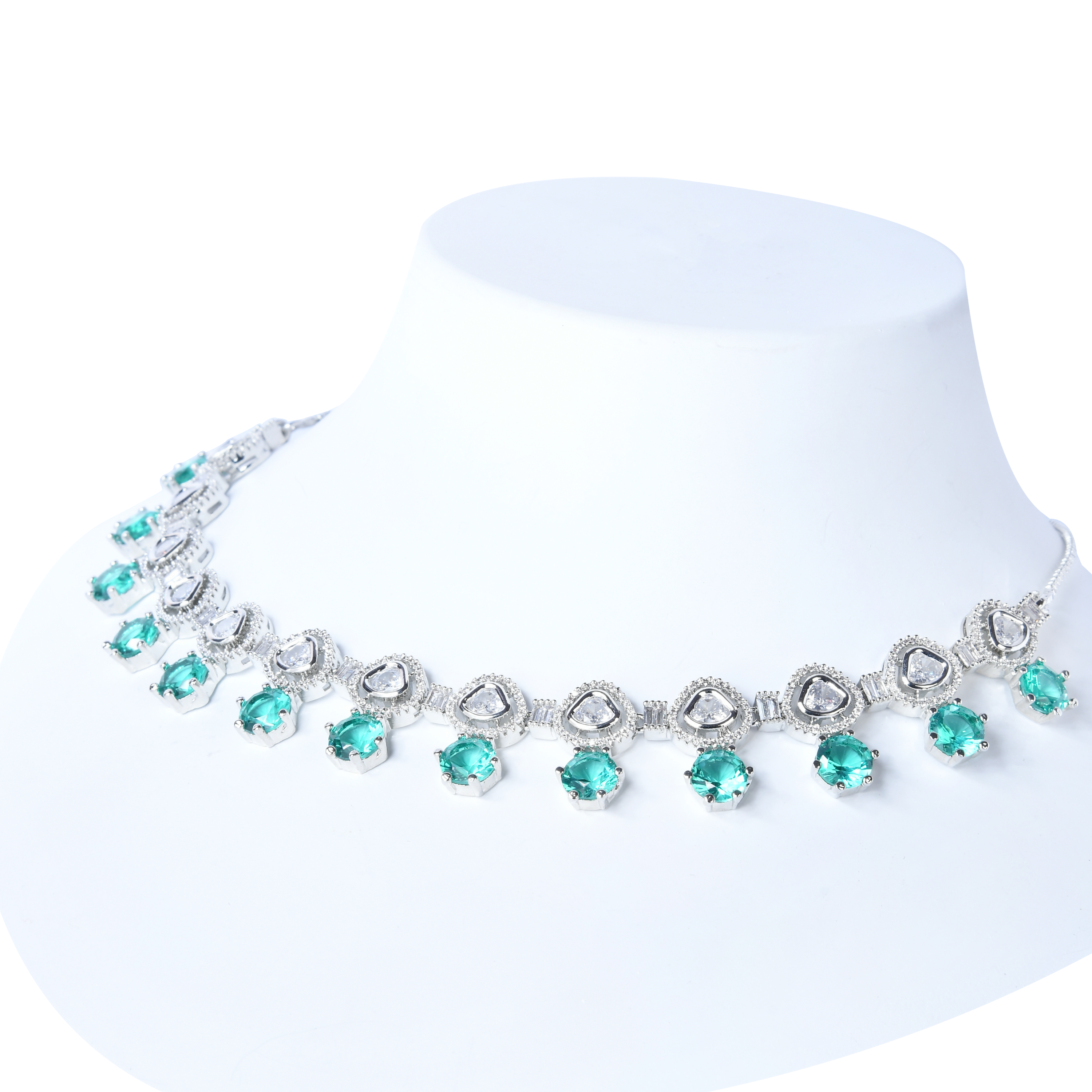 The Modest Decode | Signature CZ Crystal Necklace Set.