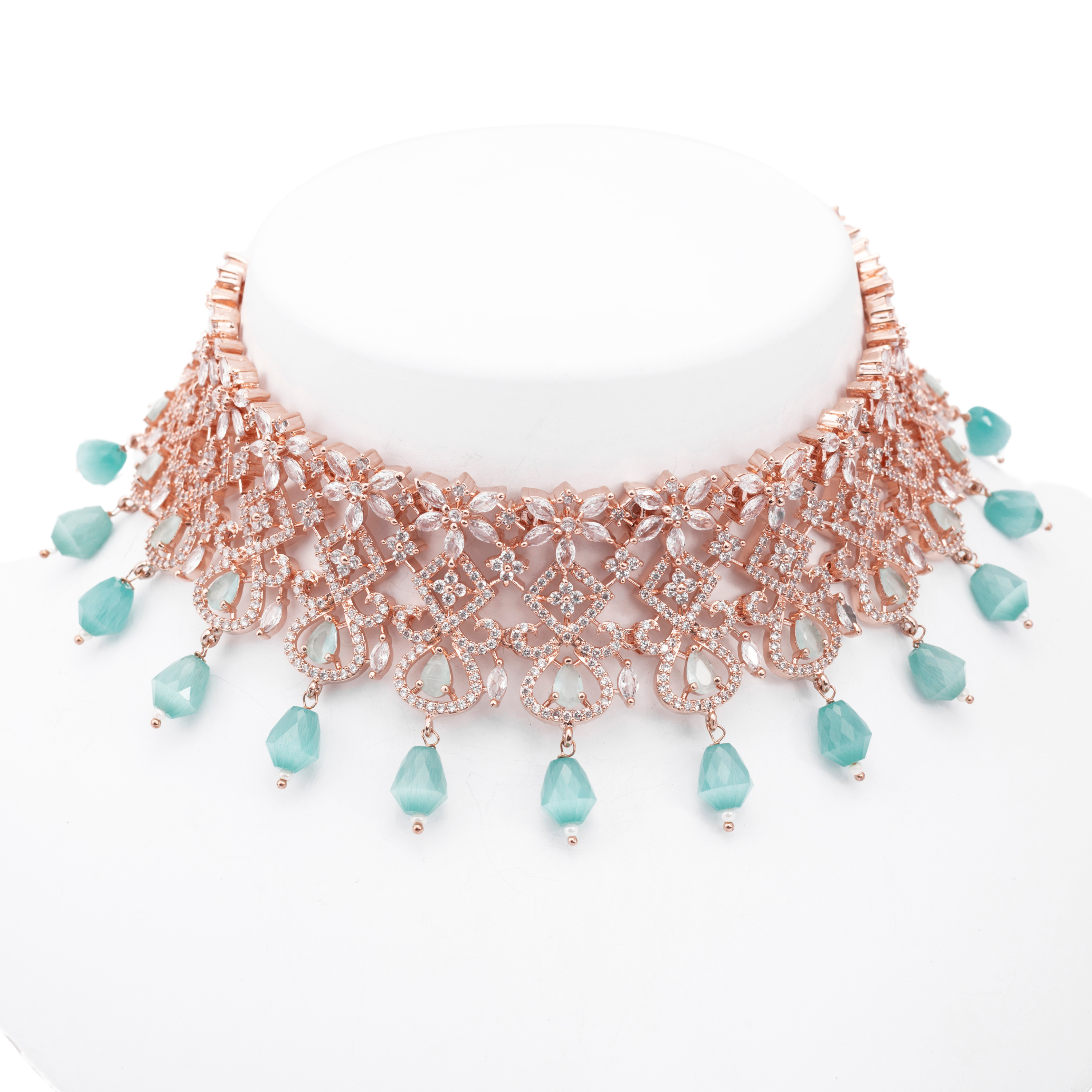 Tiara | Luxury CZ Crystal Necklace Set