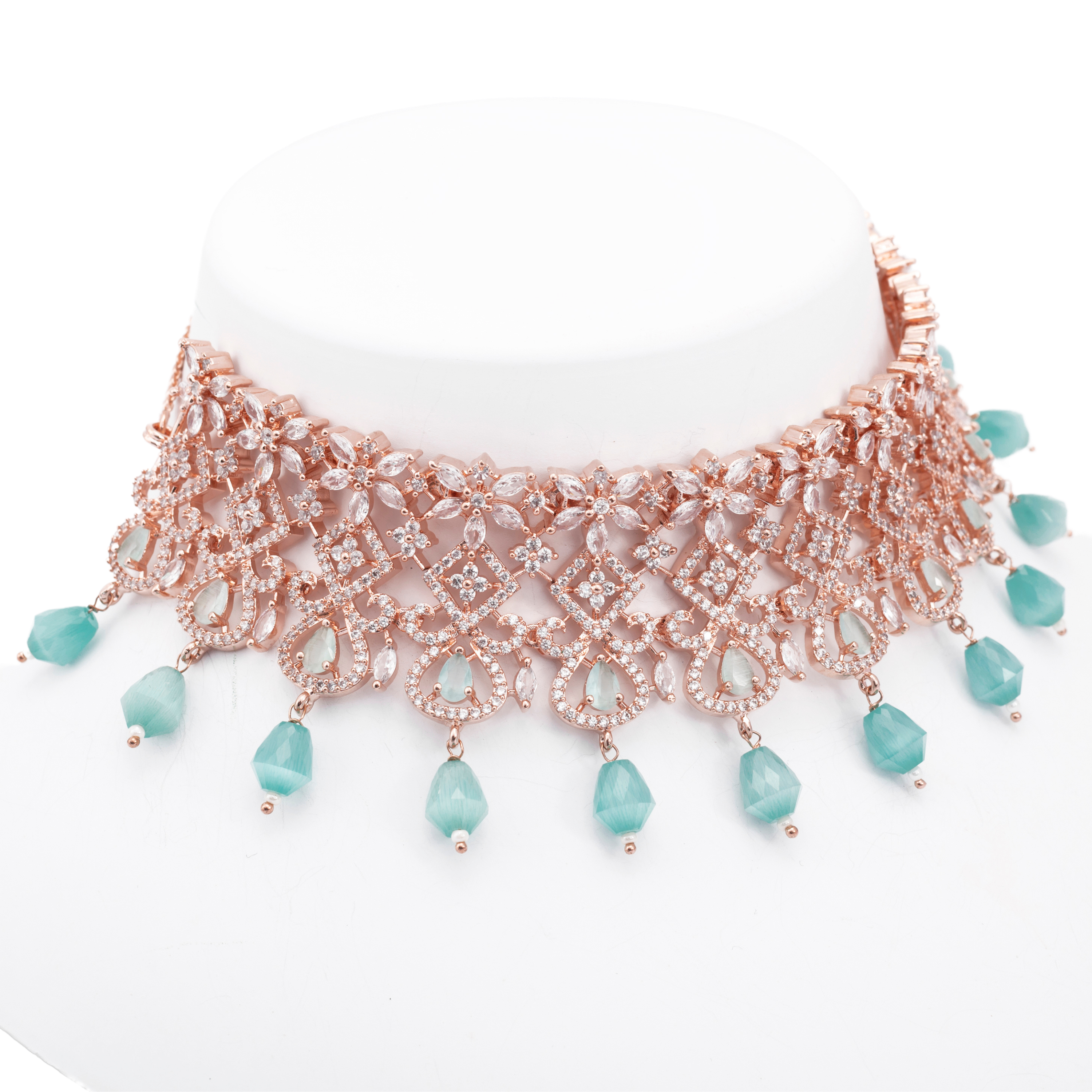 Tiara | Luxury CZ Crystal Necklace Set