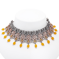 Tiara | Citrine | Luxury CZ Crystal Necklace Set
