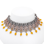Tiara | Citrine | Luxury CZ Crystal Necklace Set