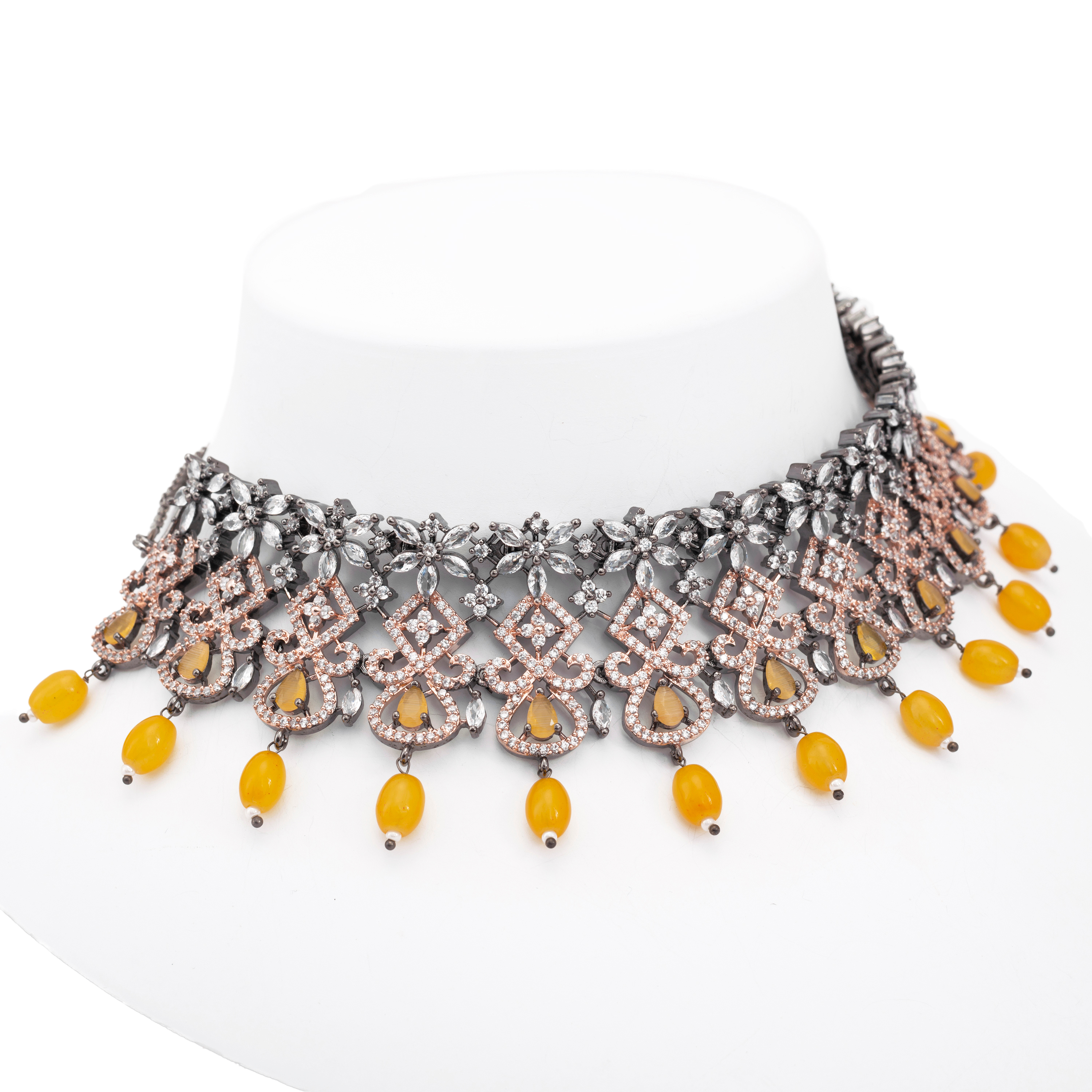 Tiara | Luxury CZ Crystal Necklace Set