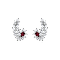 Tranquil Pop | Hydra Red | Luxury CZ Crystal Earring