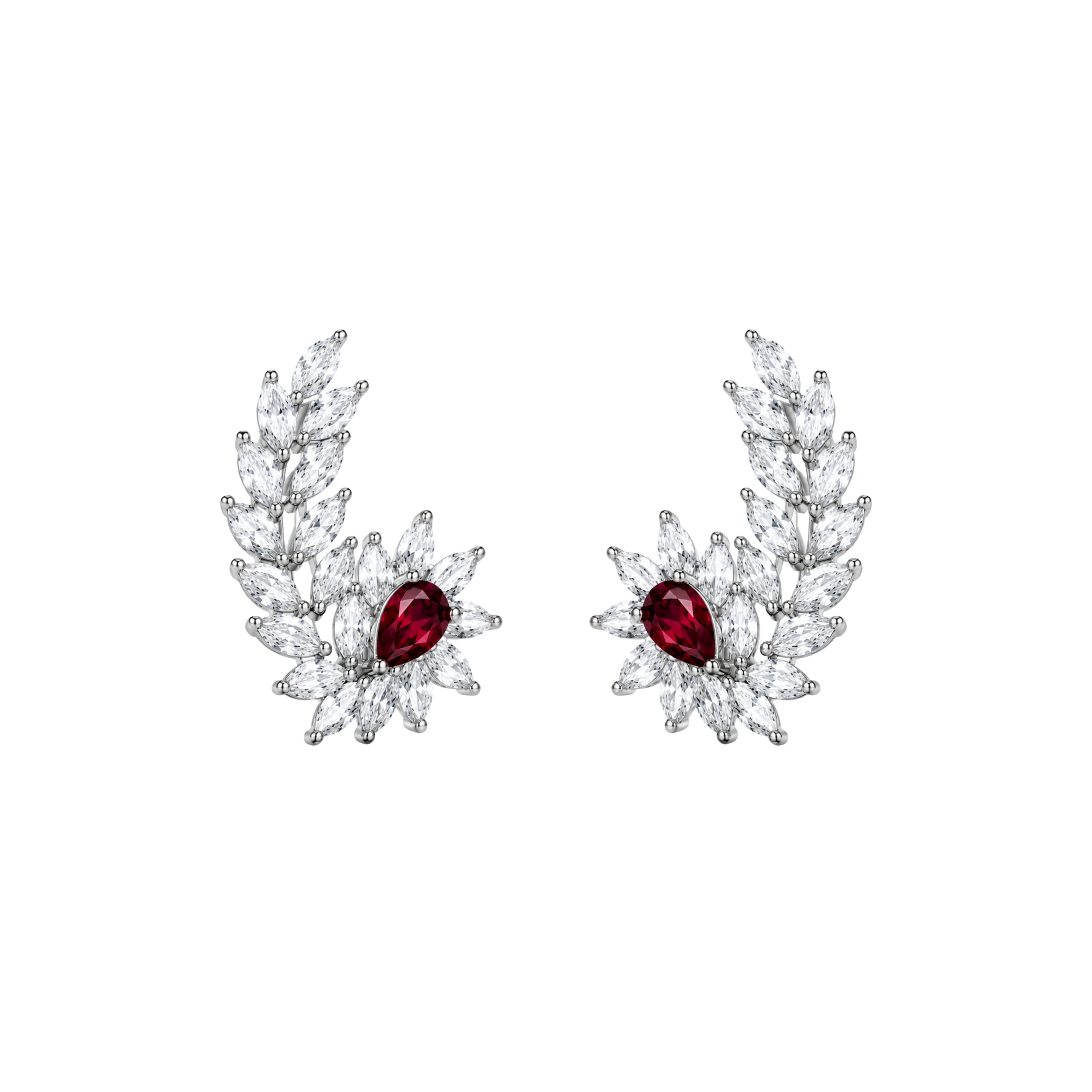Tranquil Pop | Hydra Red | Luxury CZ Crystal Earring