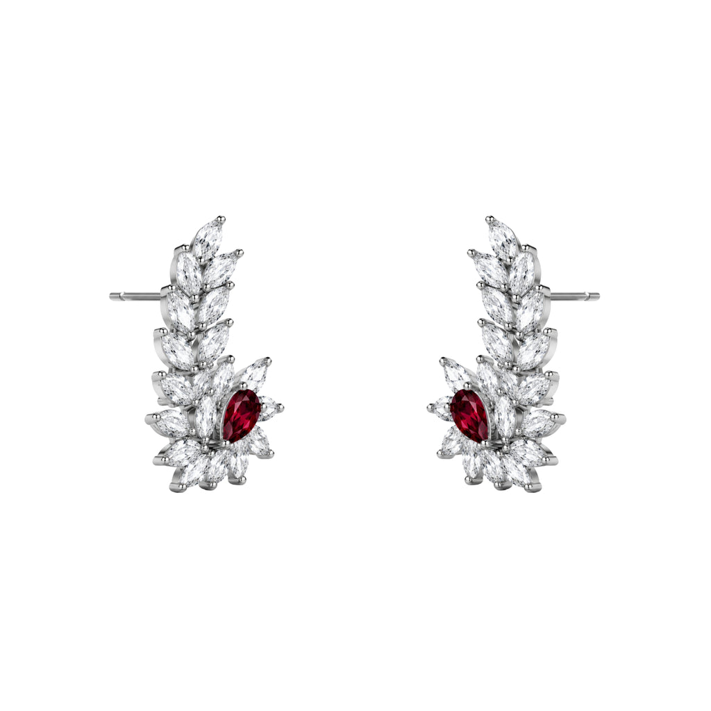 Tranquil Pop | Hydra Red | Luxury CZ Crystal Earring