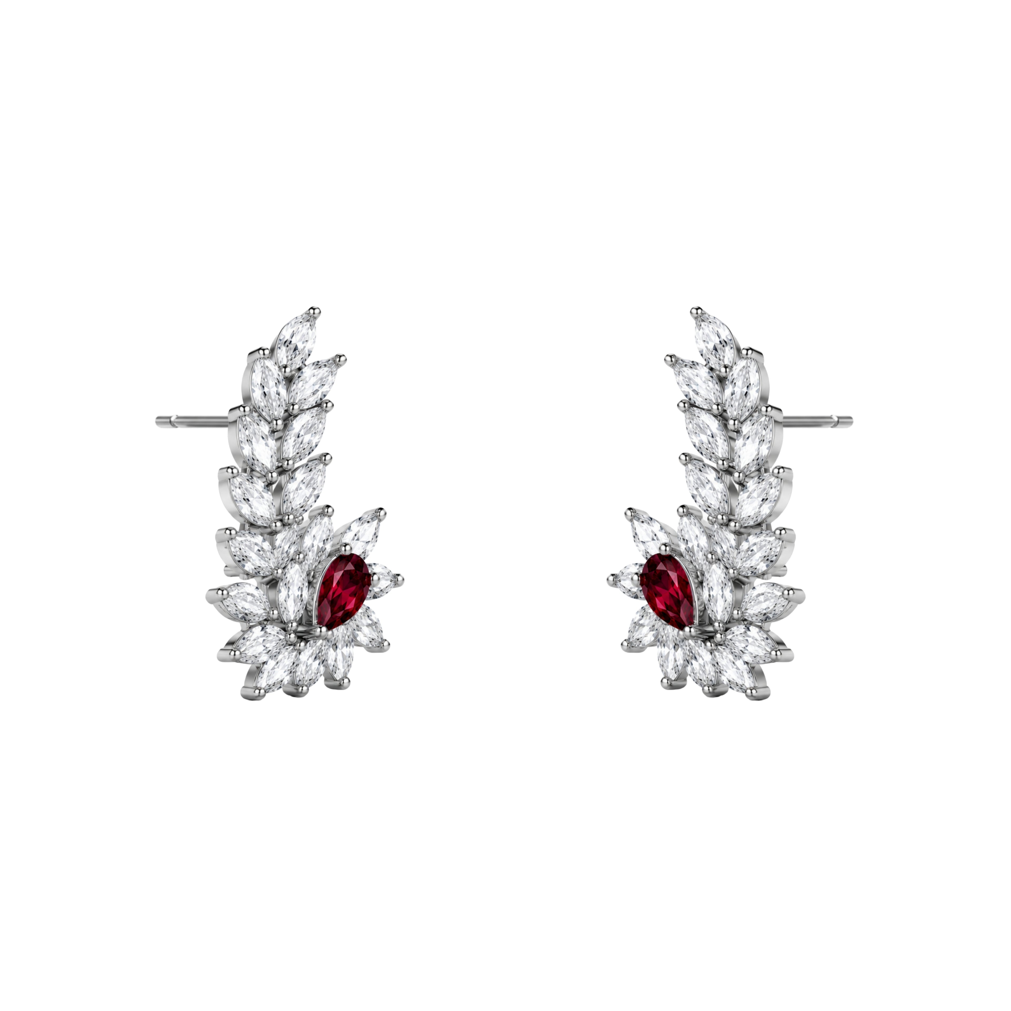 Tranquil Pop | Hydra Red | Luxury CZ Crystal Earring