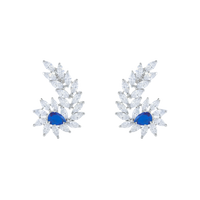 Tranquil Pop | Sapphire | Luxury CZ Crystal Earring