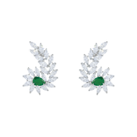 Tranquil Pop | Emerald | Luxury CZ Crystal Earring