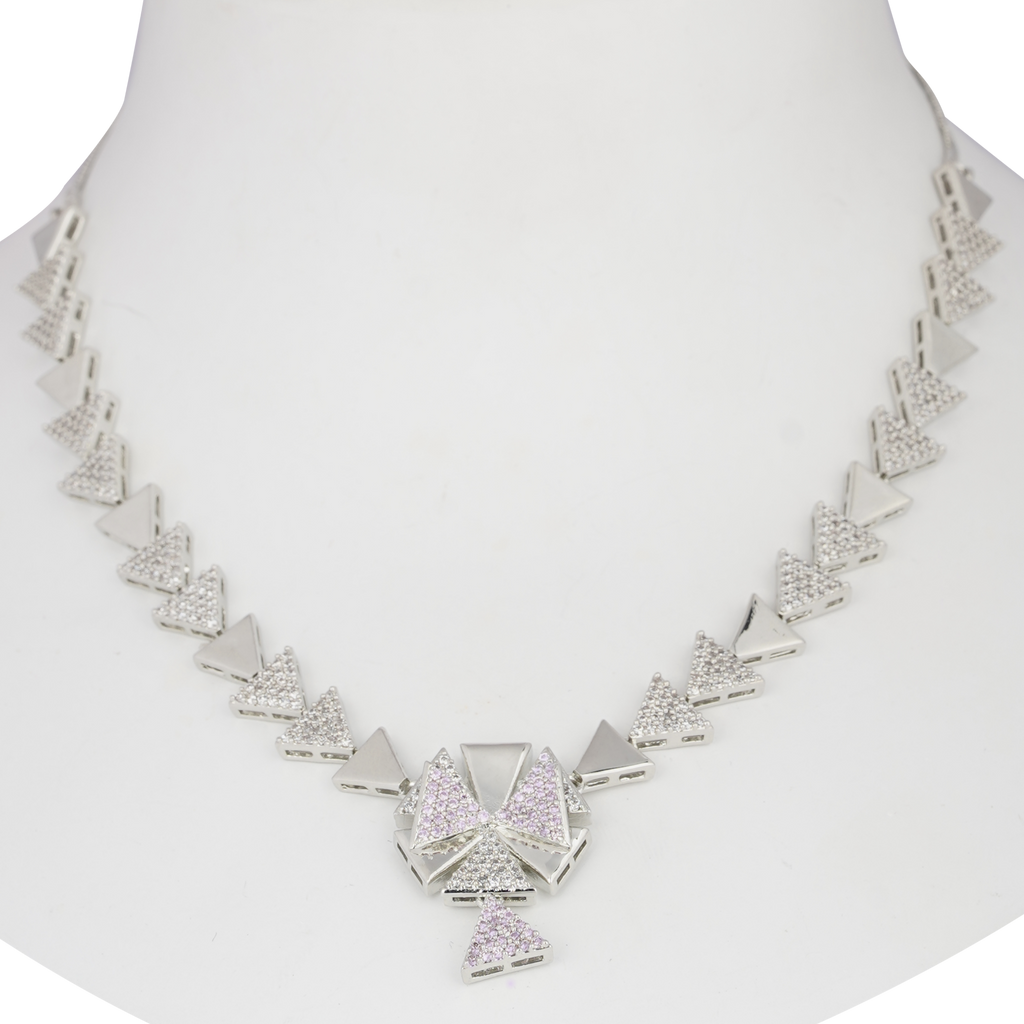 Trio Shimmer | Premium CZ Crystal Necklace Set