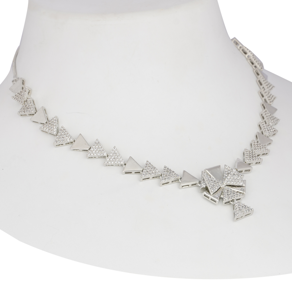 Trio Shimmer | Premium CZ Crystal Necklace Set