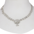 Trio Shimmer | White | Premium CZ Crystal Necklace Set