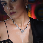 Trio Shimmer | Premium CZ Crystal Necklace Set