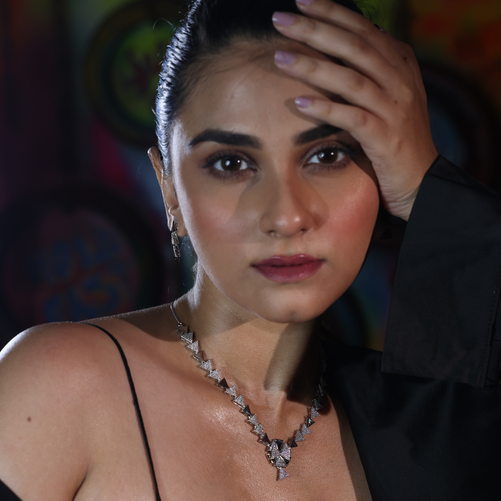 Trio Shimmer | Premium CZ Crystal Necklace Set