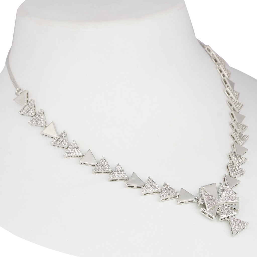 Trio Shimmer | Premium CZ Crystal Necklace Set