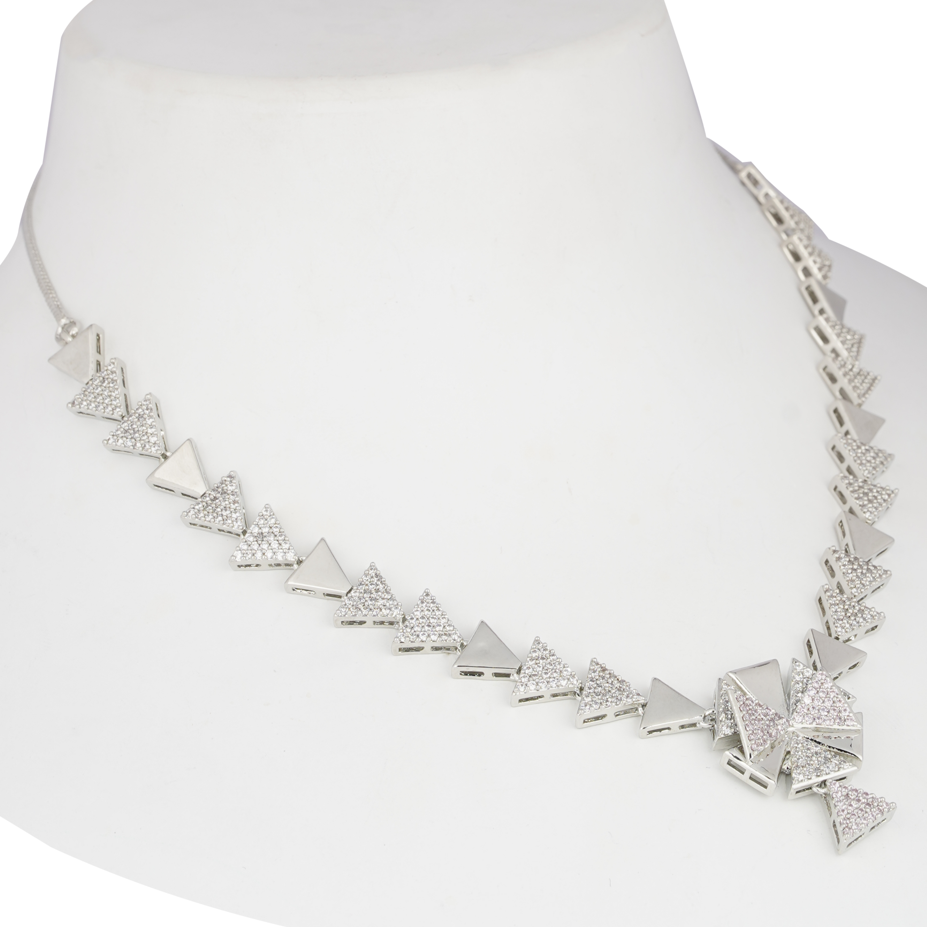 Trio Shimmer | Premium CZ Crystal Necklace Set