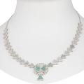 Trio Shimmer | Emerald | Premium CZ Crystal Necklace Set