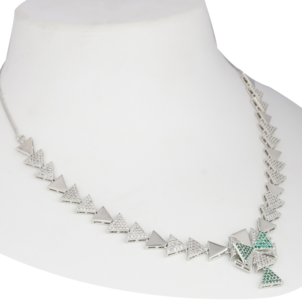 Trio Shimmer | Premium CZ Crystal Necklace Set